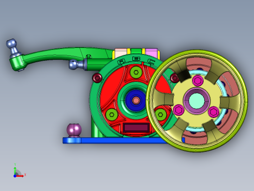 新能源纯电车后驱模型前视缩略图