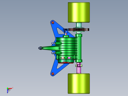 新能源纯电车后驱模型俯视缩略图