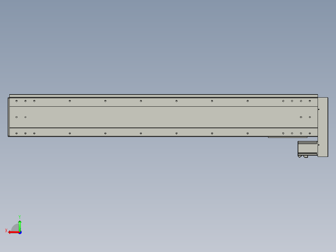 VF丝杆传动-一般环境VF22-S1400-BL后视图
