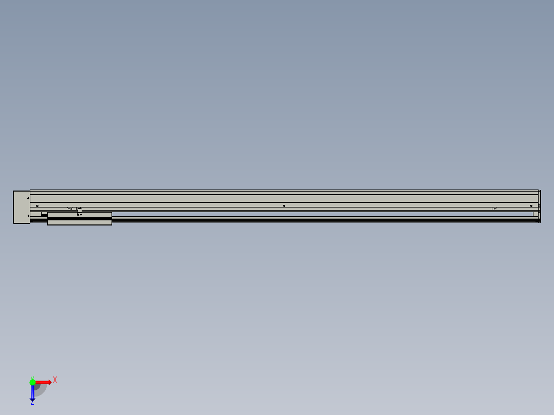 VF丝杆传动-一般环境VF22-S1400-BL俯视图