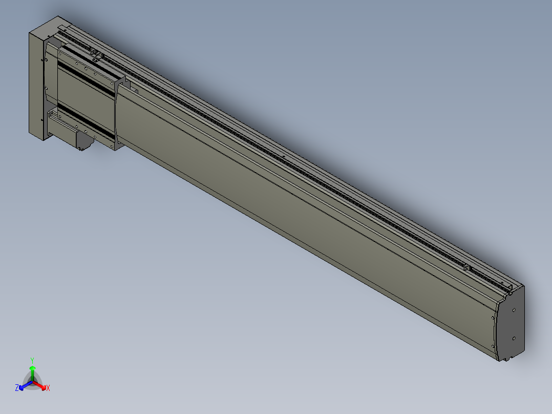 VF丝杆传动-一般环境VF22-S1400-BL正等轴测图