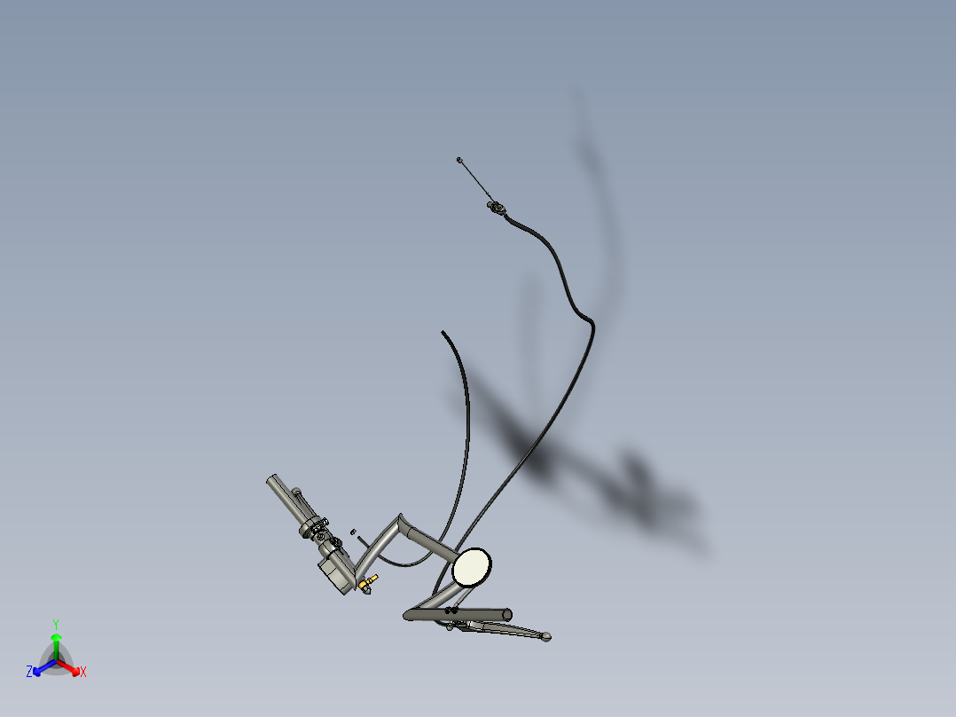 777摩托车漂亮PROE设计