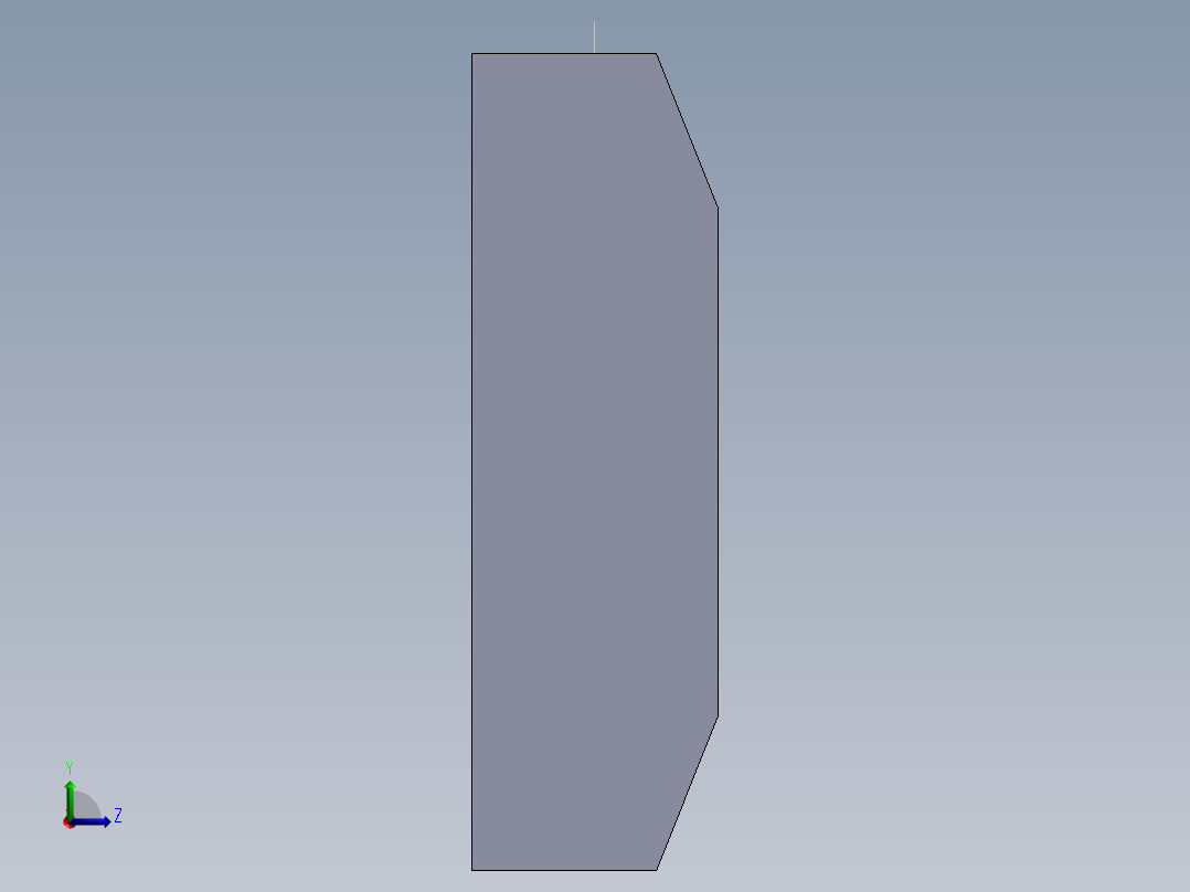 S24 限位撞头左视图