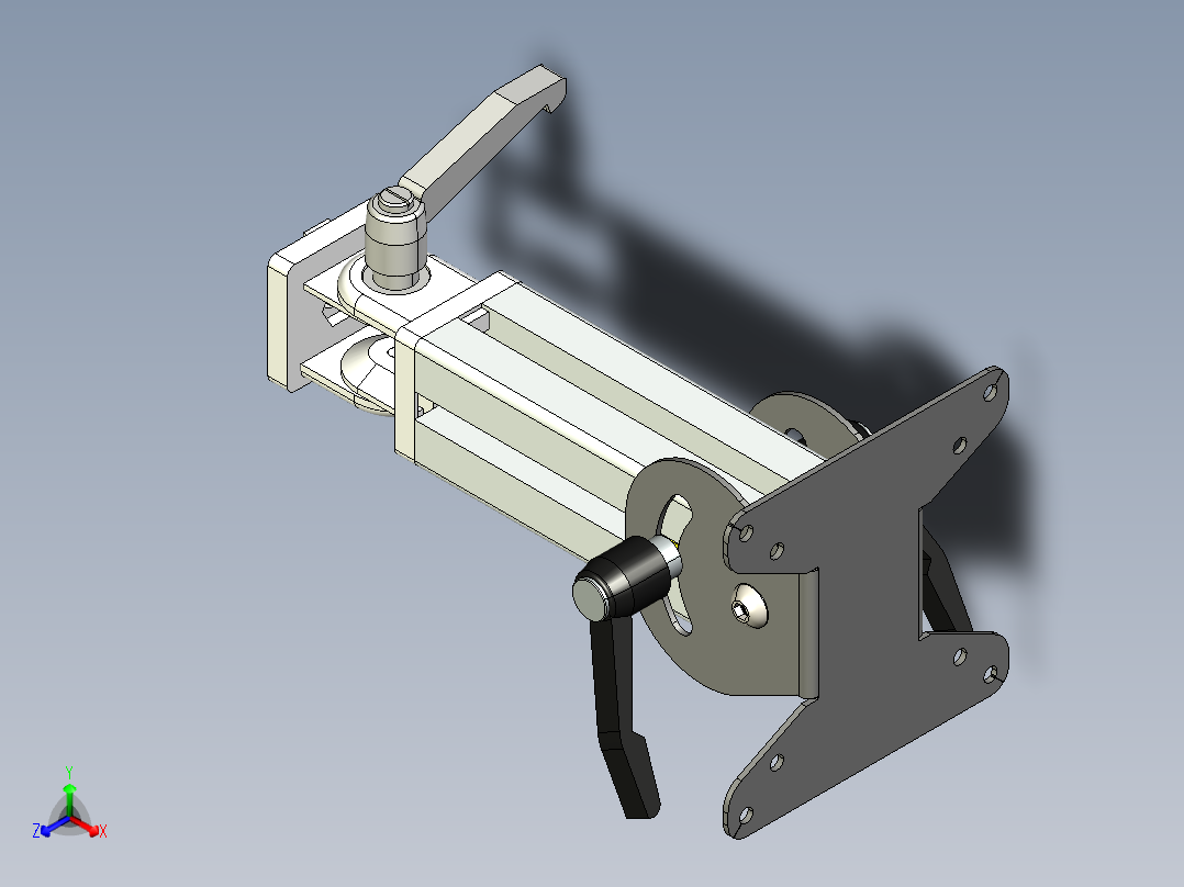 型材-KJN MONITOR MOUNT KJNMON1正等轴测图