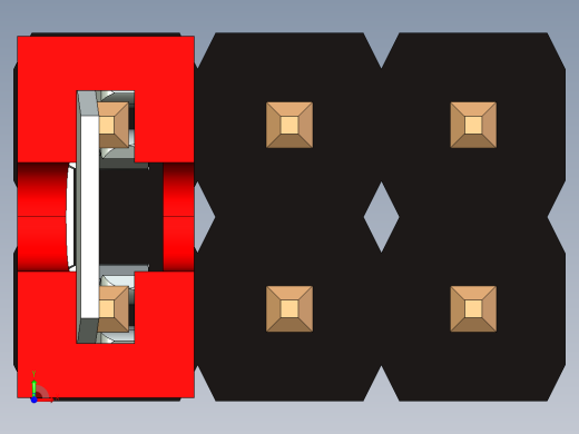 带跳线的排针-pinheader 2x3 and 1l jumper前视缩略图