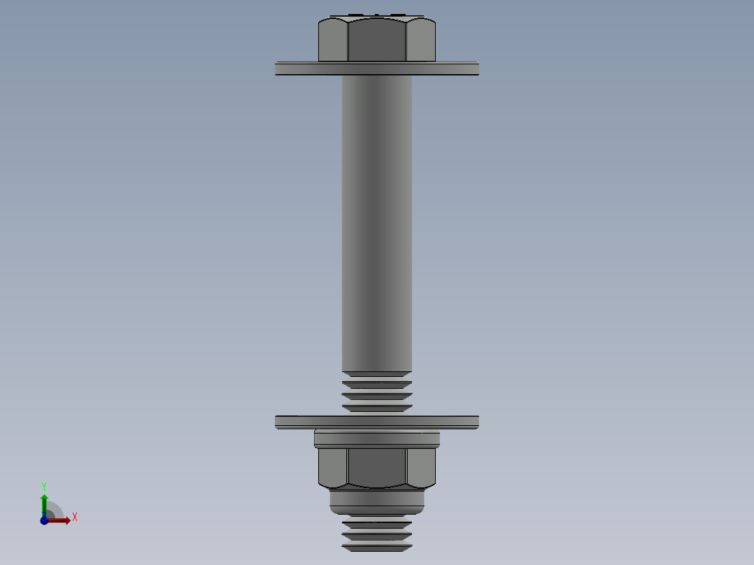 紧固件-0.4375 Bolt Hex主视图