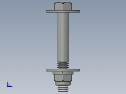 紧固件-0.4375 Bolt Hex左视缩略图