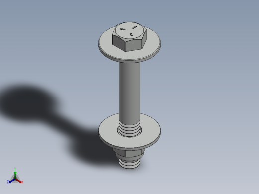紧固件-0.4375 Bolt Hex正等轴测缩略图