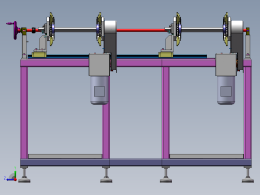 可调节输送带（sw21可编辑+工程图+bom）右视缩略图