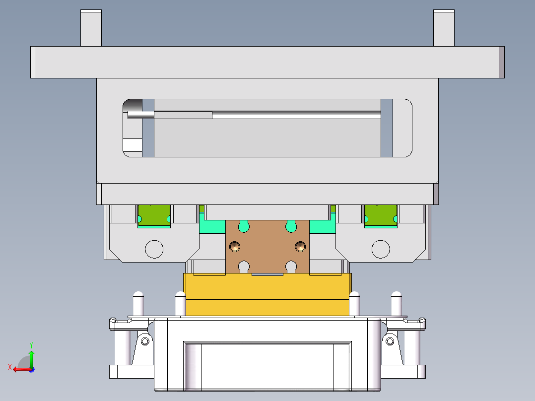 两代M38 Hinge 热压机（sw16可编辑+工程图+bom）后视图
