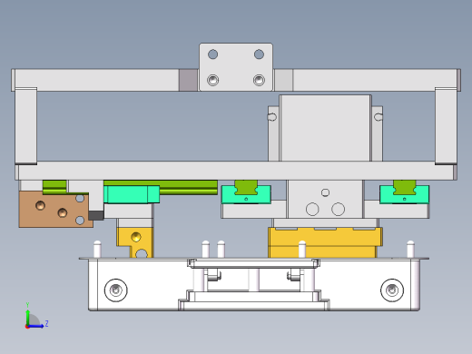 两代M38 Hinge 热压机（sw16可编辑+工程图+bom）左视缩略图