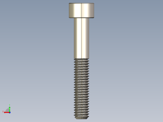 Screw_DIN_912_M6x40_A2.STEP公制内六角螺钉后视缩略图