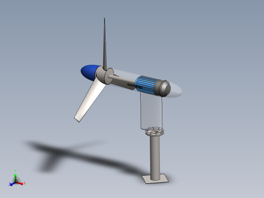 水下发电机模型SW三维图