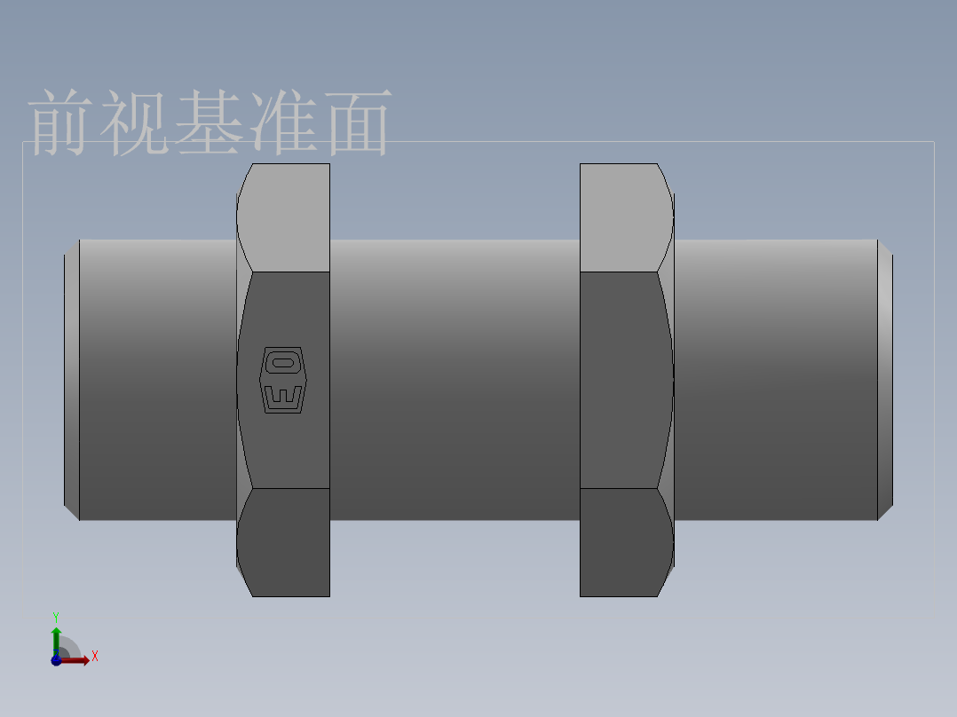 直通隔板接头、6C-18LN前视图