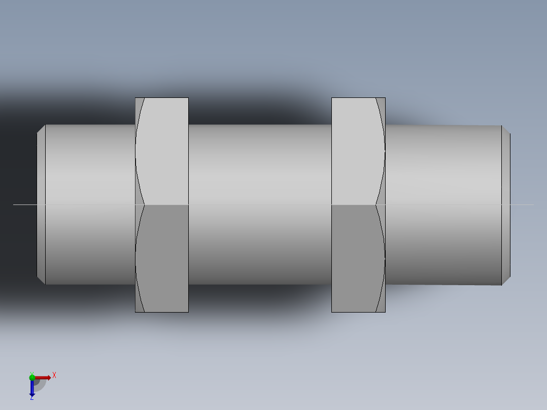 直通隔板接头、6C-18LN俯视图