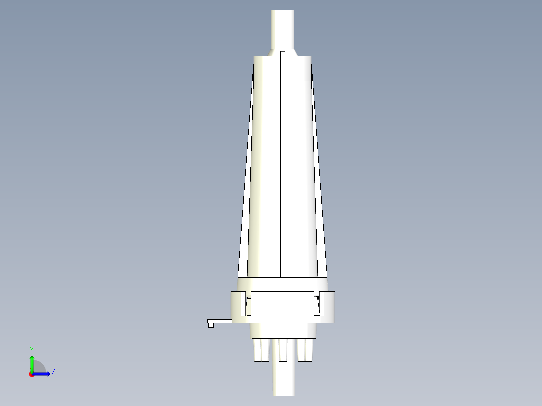多流体异形管接头左视图