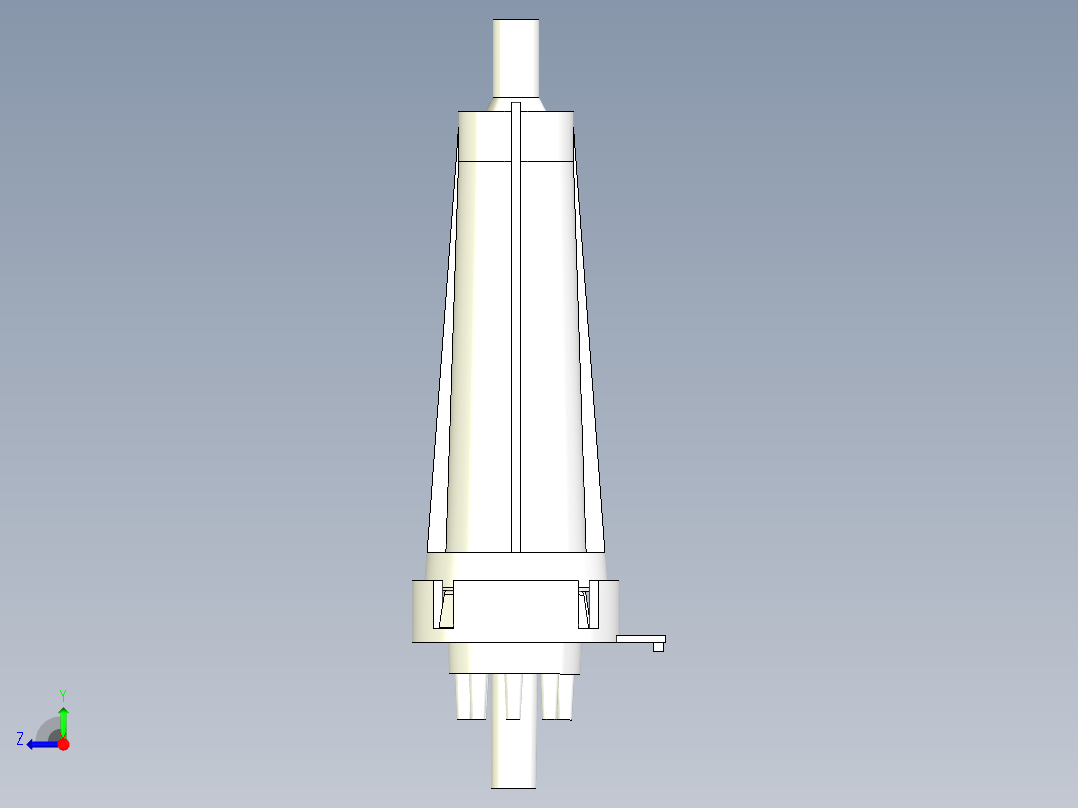 多流体异形管接头右视图