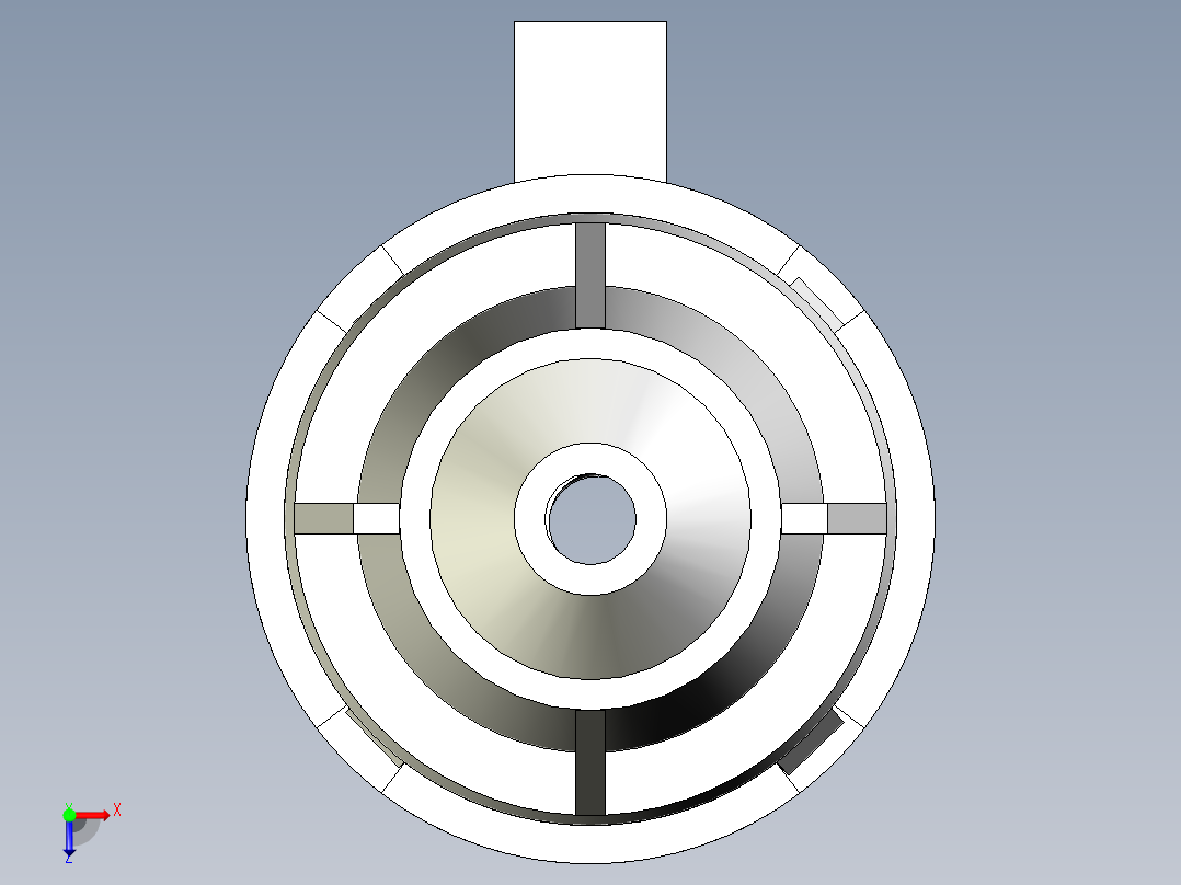 多流体异形管接头俯视图