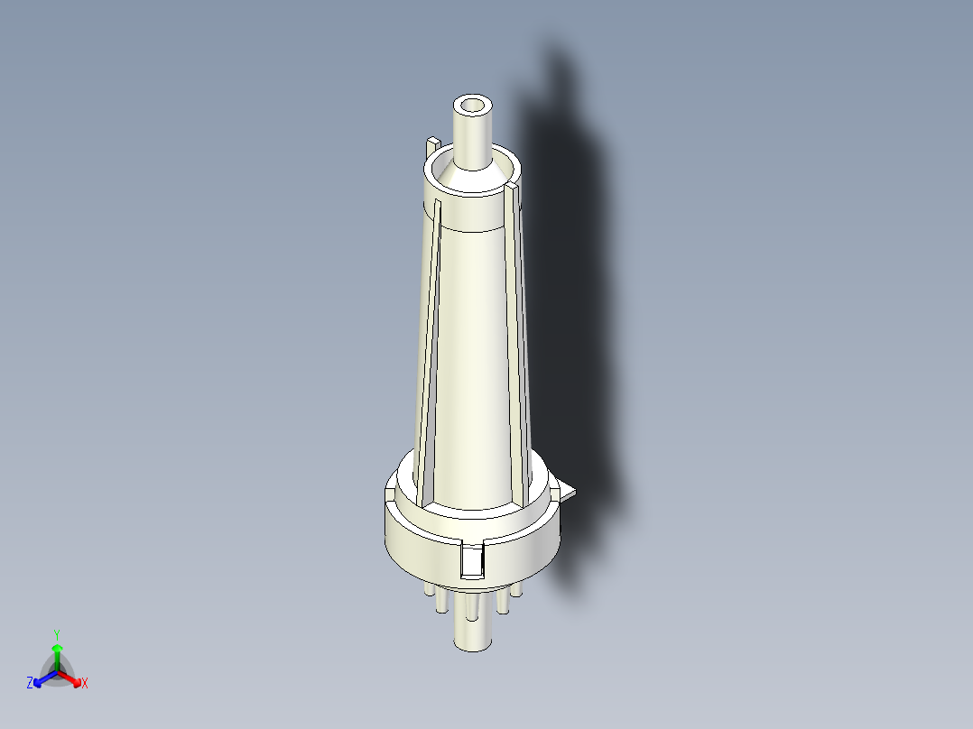 多流体异形管接头正等轴测图