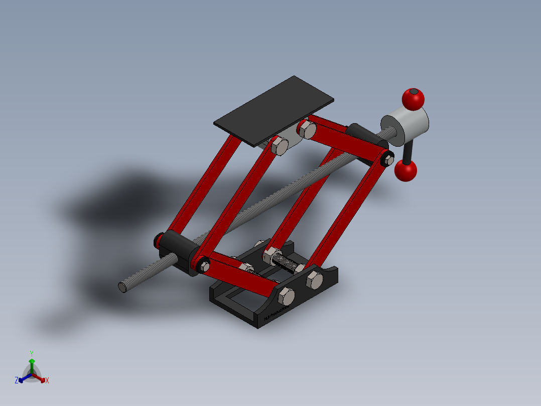 千斤顶(55)正等轴测图