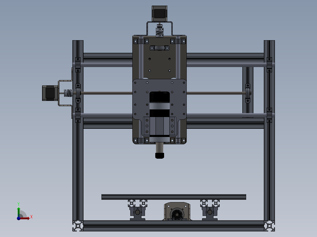 CNC engraving machine前视图