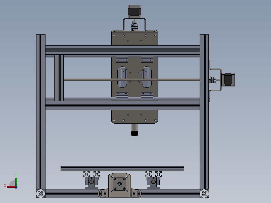 CNC engraving machine后视图