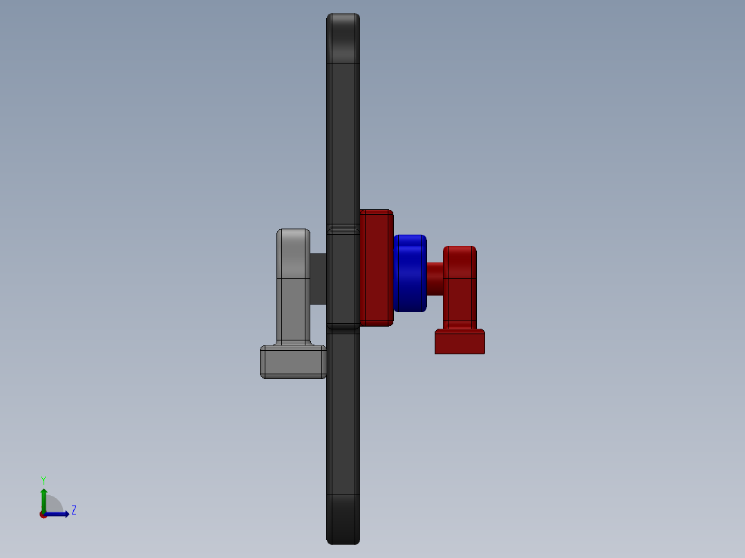 曲柄滑块 (3)左视图