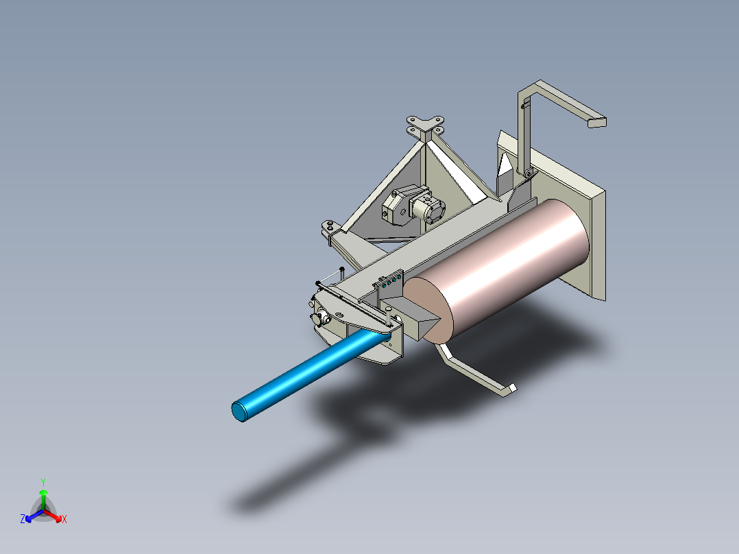 A2004523-木材劈木机 21吨正等轴测图