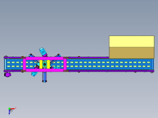 鸡舍用生态捡蛋机俯视缩略图