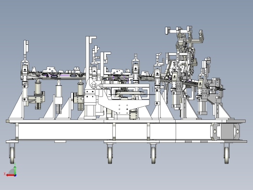 汽车侧围B柱焊装夹具设计后视缩略图