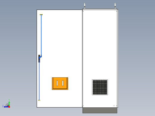 三柜组装630A竖装刀开关变频器控制柜 55899右视缩略图