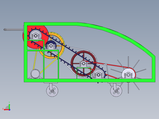 道路垃圾清扫机设计【三维模型+13张CAD图纸+说明素材】+SW后视缩略图