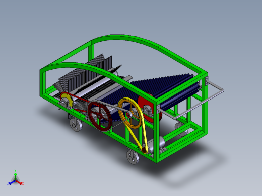 道路垃圾清扫机设计【三维模型+13张CAD图纸+说明素材】+SW正等轴测缩略图