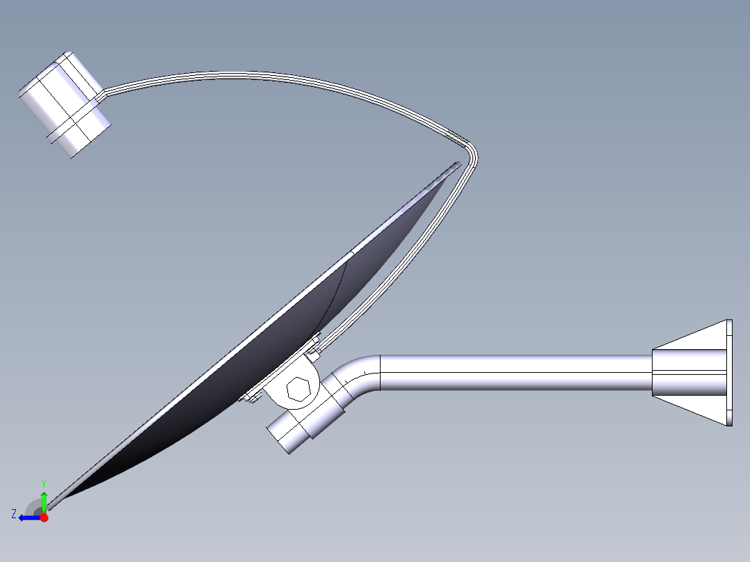 B3004364-卫星电视右视图