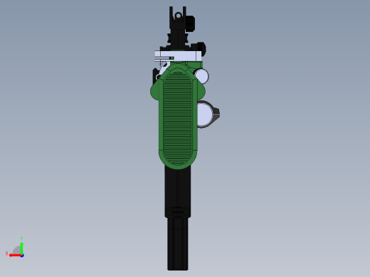 手枪左轮冲锋枪老式狙击步枪设计3D图纸airsoft-mk18-assault-rifle SW STP后视缩略图