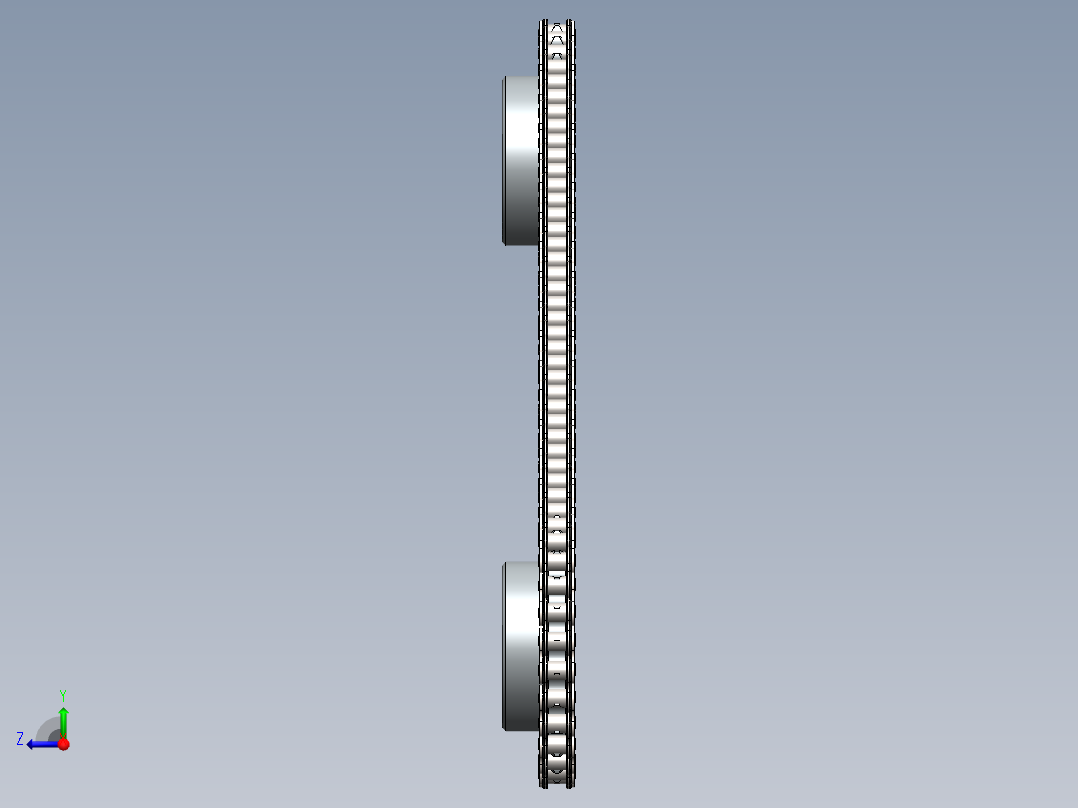 简单链轮机构仿真右视图