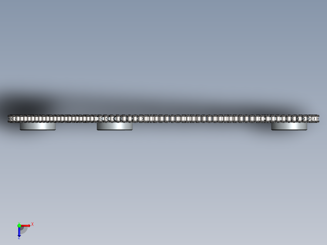 简单链轮机构仿真俯视图