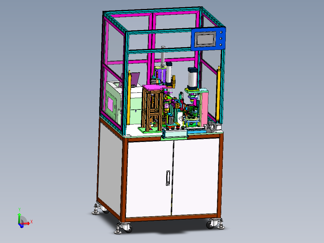 水泵上盖压垫片自动打螺丝一体机