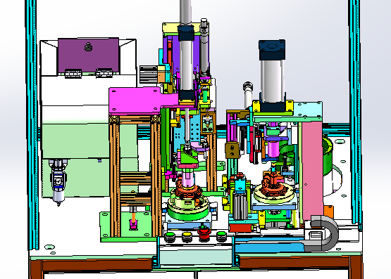 水泵上盖压垫片自动打螺丝一体机