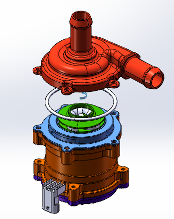 水泵上盖压垫片自动打螺丝一体机