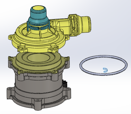 水泵上盖压垫片自动打螺丝一体机