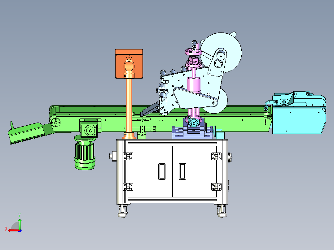 打标机贴片机后视图