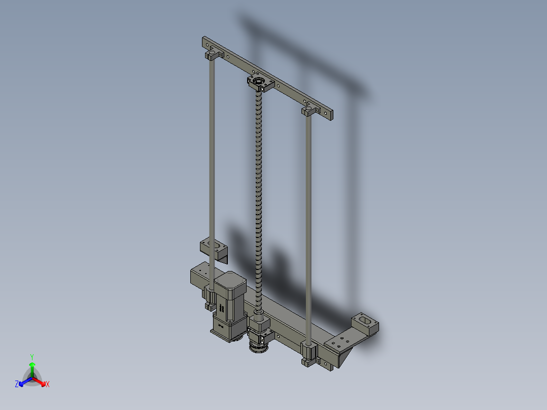 丝杠组装配主视图