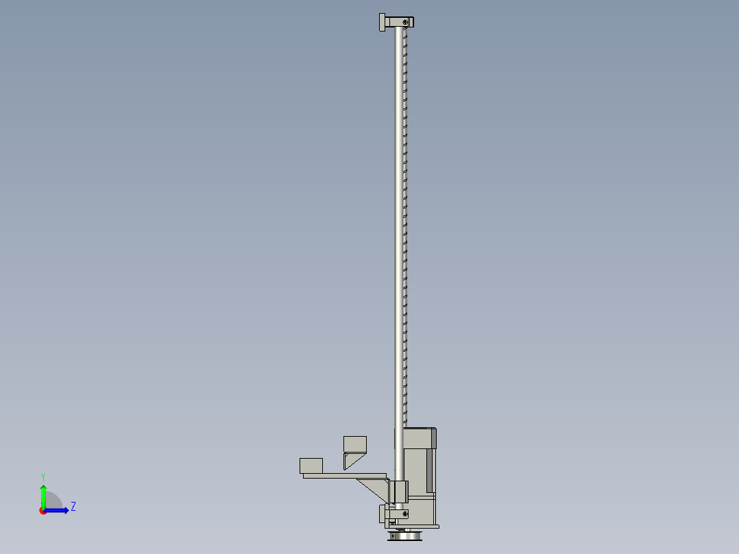 丝杠组装配左视图