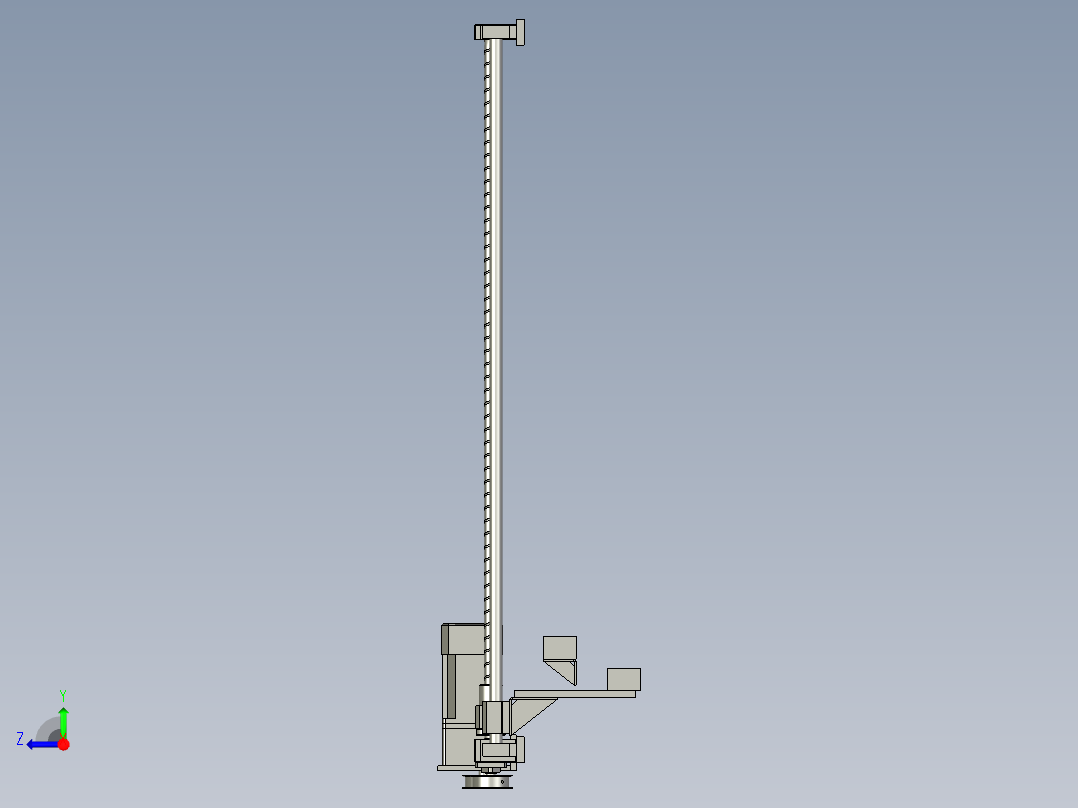 丝杠组装配右视图