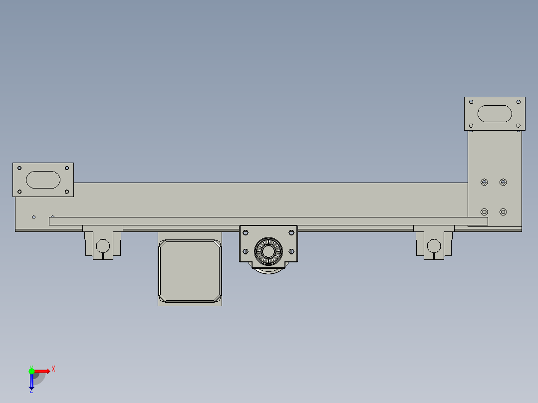 丝杠组装配俯视图