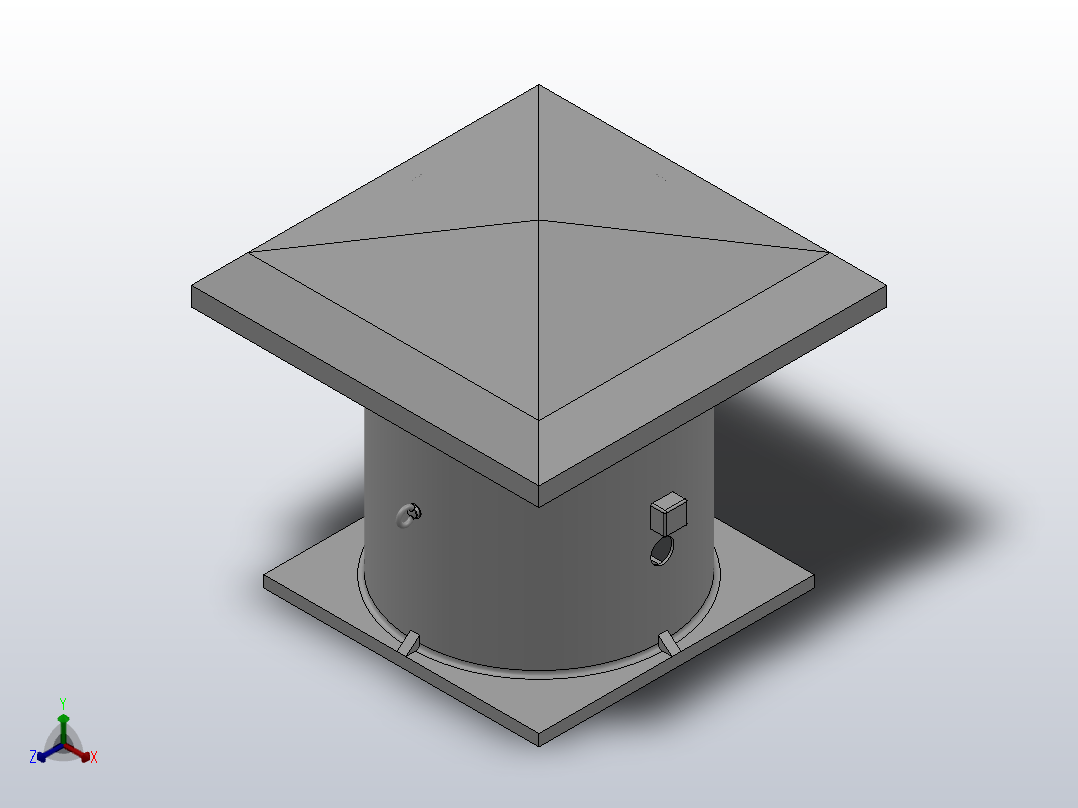 HTF-W型 轴流风机[HTF-W-7]正等轴测图
