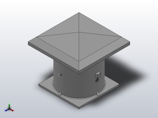 HTF-W型 轴流风机[HTF-W-7]正等轴测缩略图