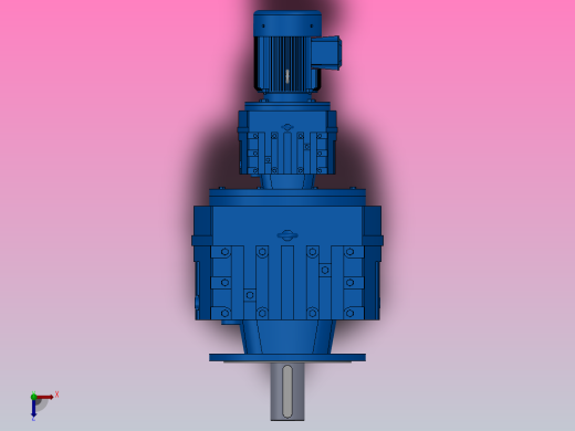 RF167R97法兰轴伸式组合型斜齿轮减速机RF167R97-Y4-4P-112M-M1-0°-Φ660俯视缩略图