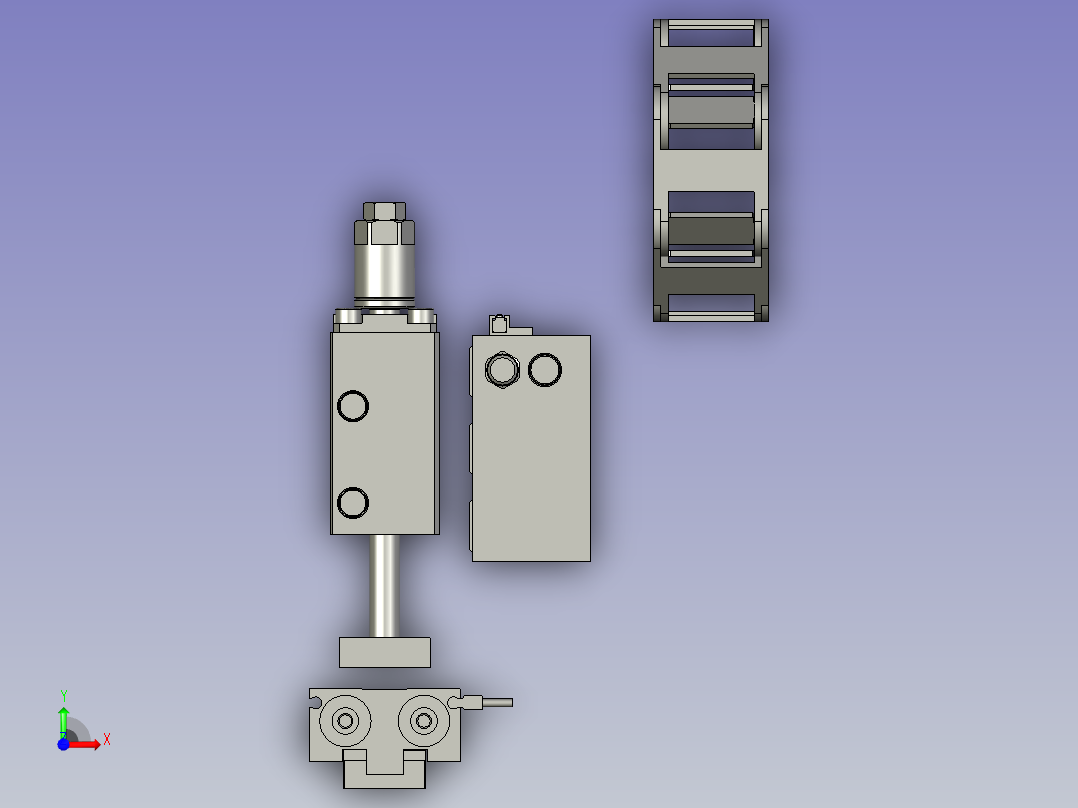移料变位机构前视图